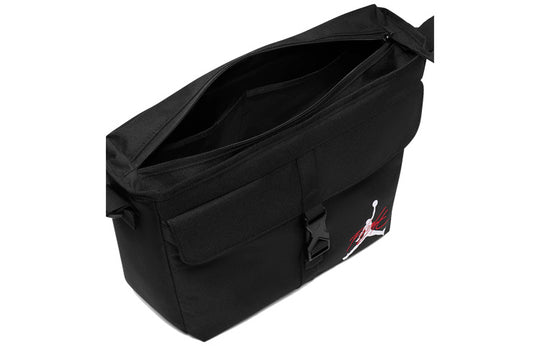 Air Jordan Unisex Printing Logo Flip Cover Single-Shoulder Bag Black DV5362-010