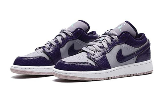(GS) Air Jordan 1 Low 'Provence Purple' 554723-501 Big Kids Basketball Shoes  -  KICKS CREW