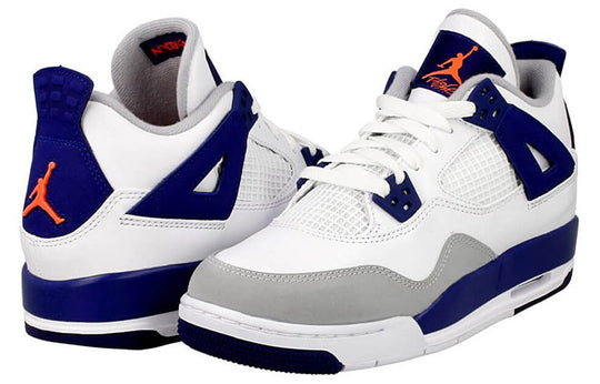 (GS) Air Jordan 4 'Deep Royal Blue' 487724-132 Big Kids Basketball Shoes  -  KICKS CREW