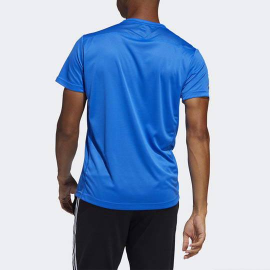 adidas Own The Run Tee Running Short-sleeve Tee Men Blue FQ7252