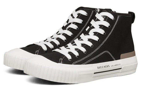 (WMNS) Skechers New Moon High-Top Sneakers Black 155392-BLK