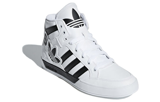 adidas originals Hardcourt Hi Big Logo 'White Black' CG7132 - KICKS CREW