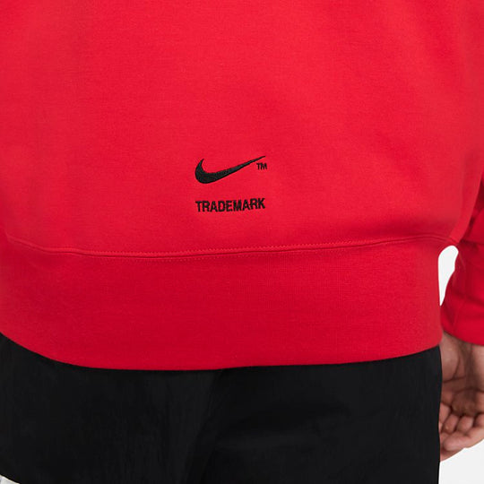 Nike Sportswear Swoosh Tech Fleece Pullover Hoodie 'University Red Bla ...