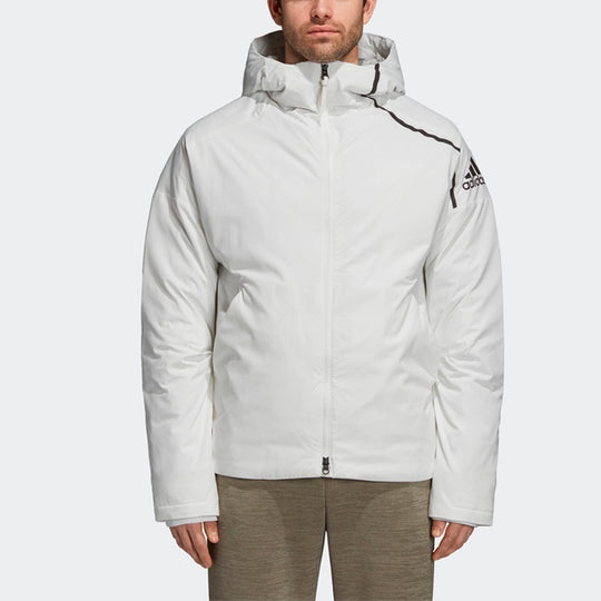 Men's adidas ZNE JKT Outdoor Down White Jacket CY8617