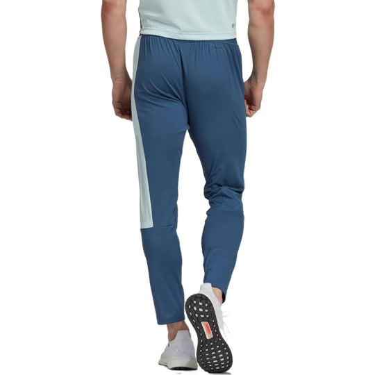 Men's adidas Logo Printing Lacing Slim Fit Sports Pants/Trousers/Joggers Blue HZ9705