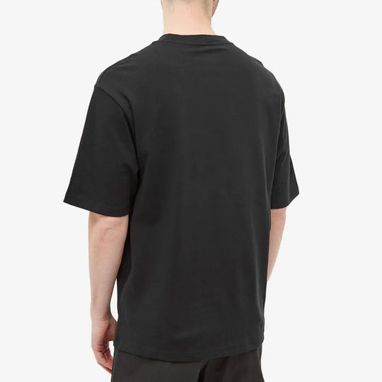 Air Jordan Embroidered Round Neck Sports Short Sleeve T-Shirt Men's Bl