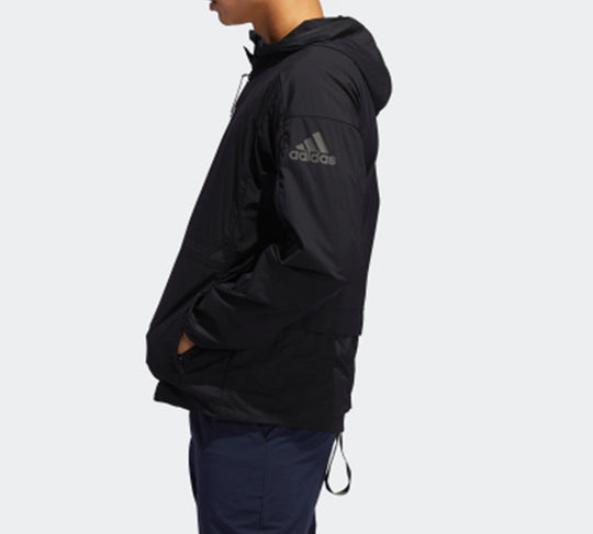 adidas Woven hooded Windproof Jacket Black FT2783
