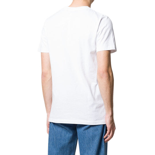 OFF-WHITE Small Logo Round Neck Short Sleeve T-shirt White OMAA027R201850170110 T-shirts - KICKSCREW