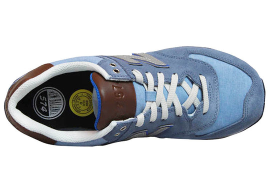 New Balance 574 Series Shock Absorption Non-Slip Wear-resistant Low Tops Retro Blue ML574BCD