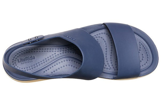 (WMNS) Crocs Brooklyn Thick Sole Sandals Blue Gray 'Blue Grey' 206453-46K