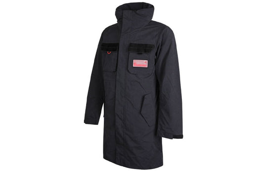 Men's Air Jordan Hooded Long Black Jacket CK8909-045