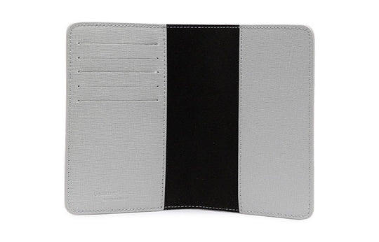 Off-White 21 New Metallic Micro Mark LOGO Printing Cortex Card Holder Wallet Elephant Gray OMNC010S21LEA0020501