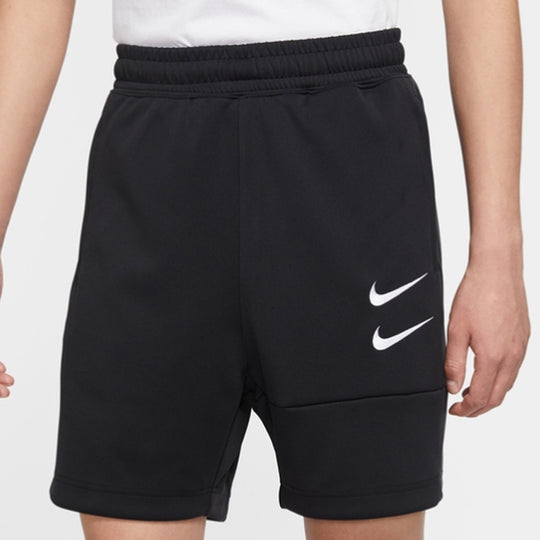 Nike Sportswear Swoosh Casual Sports Shorts Black CU3912-010-KICKS CREW