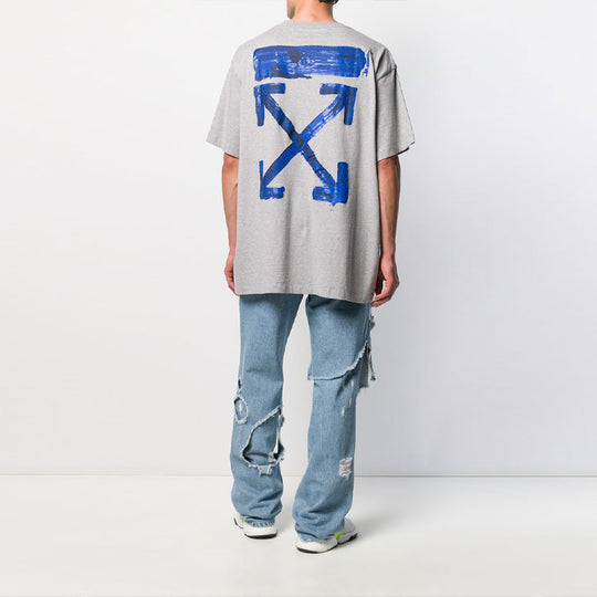 Off-White Blue Arrows Oversized Short-Sleeved OMAA038F191850100730