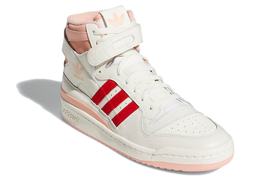 Adidas Originals Forum 84 Hi Shoes 'Off White Glow Pink Vivid Red' H01 ...