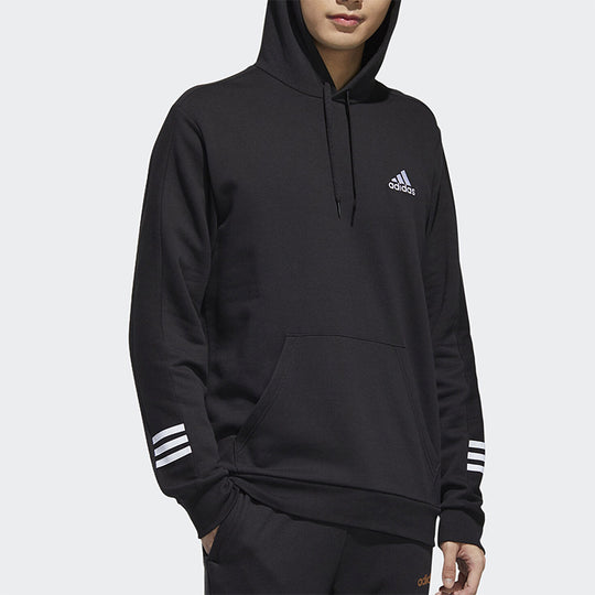 adidas Sports Casual Hooded Sweater Men Black GD5443