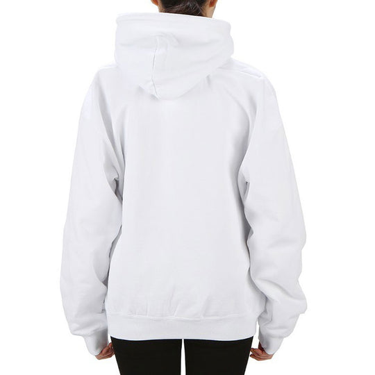 Balenciaga SS21 Classic Logo hooded Long Sleeves Hoodie White 583222TFV649783