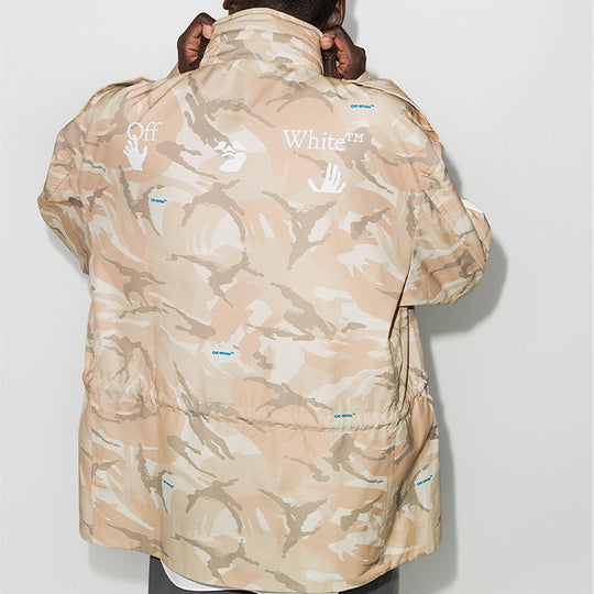 OFF-WHITE x Browns 50 Camouflage Military Jacket OMEL010G20FAB0016001 Jacket - KICKSCREW