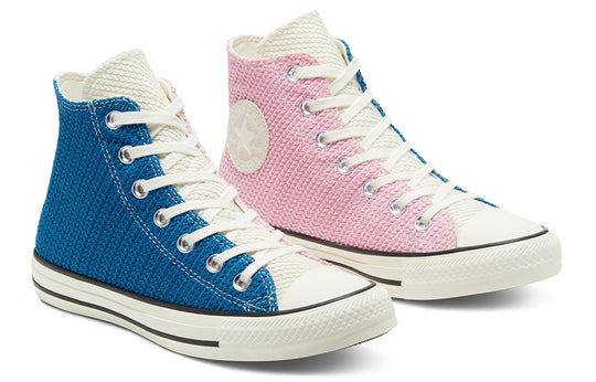 (WMNS) Converse Chuck Taylor All Star Runway Cable Blue Pink Hi Sneakers 'Pink Blue' 568664C