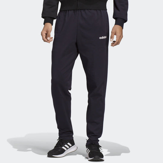 adidas Knitted Running Casual Sports Long Pants Men Black DU0378