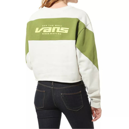 Vans Colorblock Round Neck Pullover Hoodie White VN0A4DR8J92