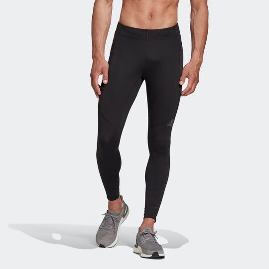 adidas Tight Running Training Sports gym pants Black FM7630