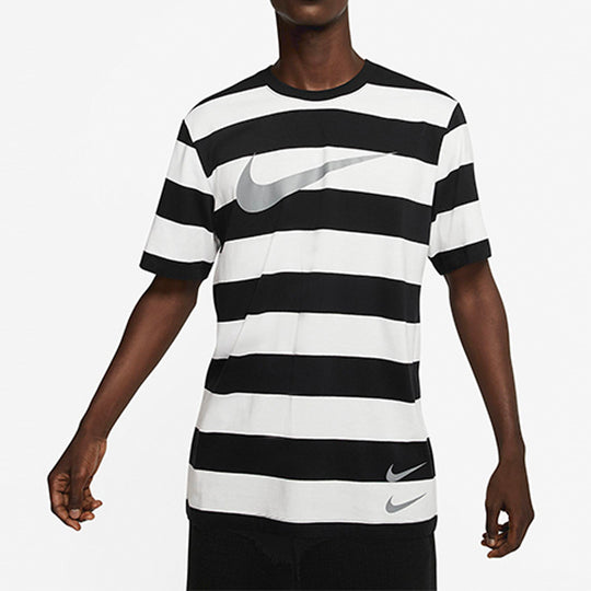 Nike Swoosh Stripe TEE Men White/Black CQ5197-100