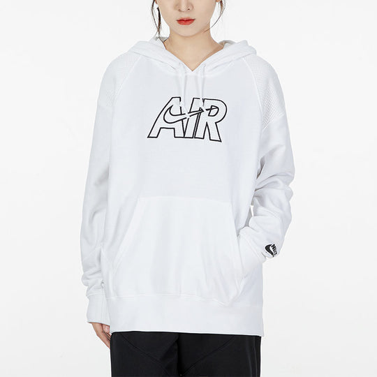 (WMNS) Nike AS NSW Air Fleece Hooded Pullover 'White' DM6060-100