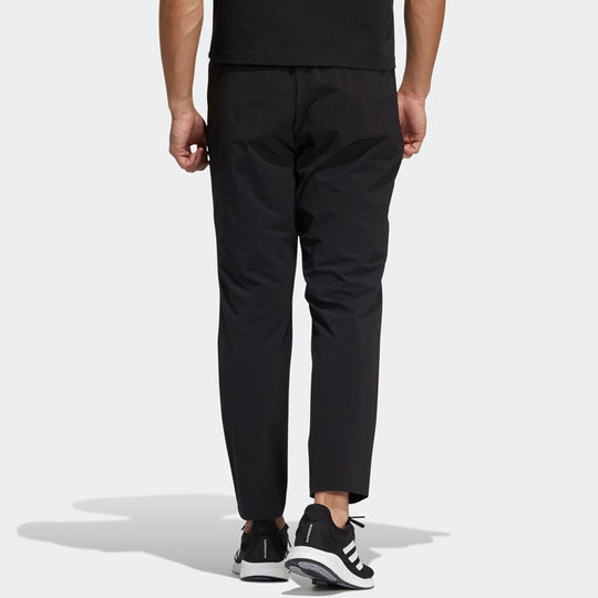 Men's adidas Fi Ent Wvpt Casual Breathable Solid Color Sports Pants/Trousers/Joggers Black HE9908