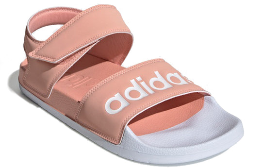 (WMNS) adidas Adilette Pink White Sandals 'Pink Blue' EE4109