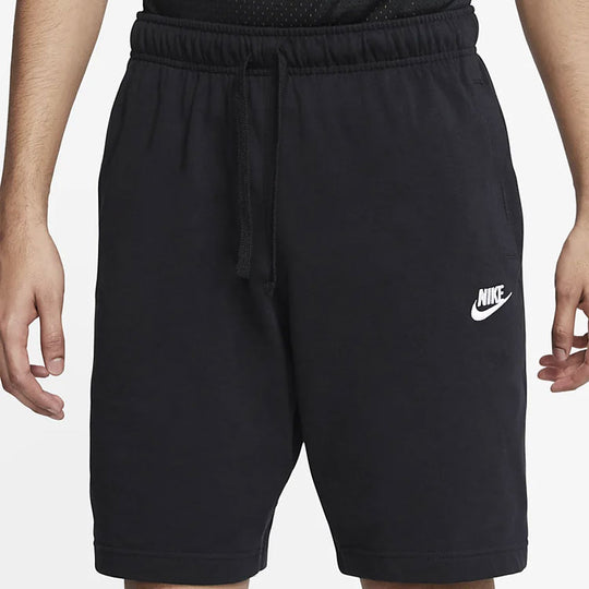 Nike Sportswear Club Solid Color Cotton Casual Shorts Black BV2773-010 ...