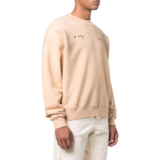 Off-White x Mercedes-Benz Weave Knit Pullover 'Autumn Beige' OMBA055G21FLE0016010