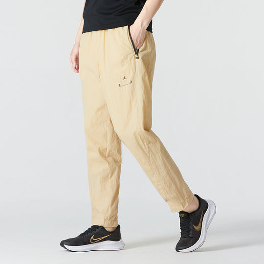 Men's Nike J 23E Woven Pant Solid Color Casual Knit Sports Pants/Trousers/Joggers Autumn Khaki DQ8067-252