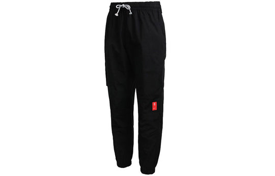 Men's Nike Lacing Cargo Bundle Feet Sports Pants/Trousers/Joggers Autumn Black CK6758-010