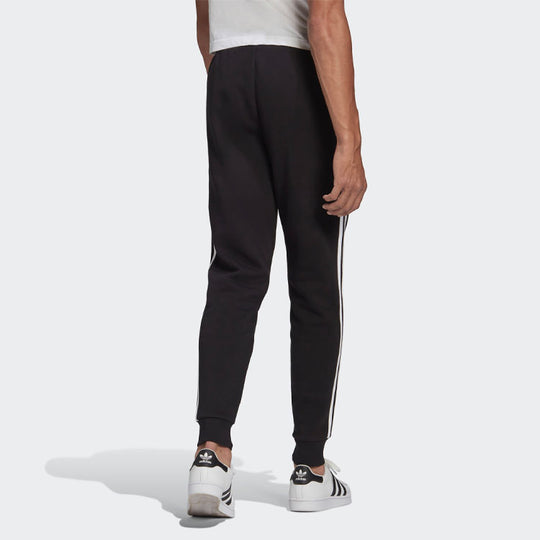 adidas originals Classic Side Stripe Bundle Feet Casual Running Sports Pants Black GN3458