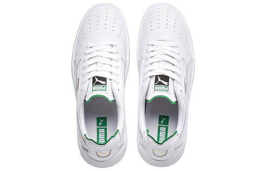 PUMA Cali Retro Low Top Skate Shoes White Green 369337-02