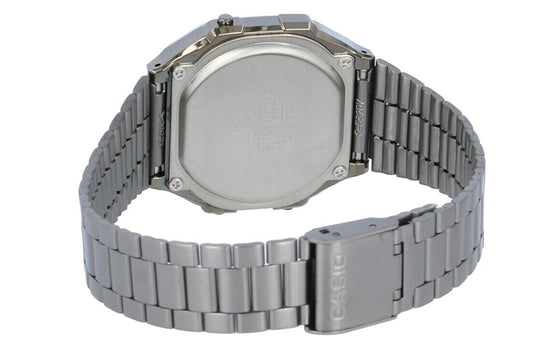 CASIO Stainless Steel Strap Mens Silver Digital A168WGG-1B