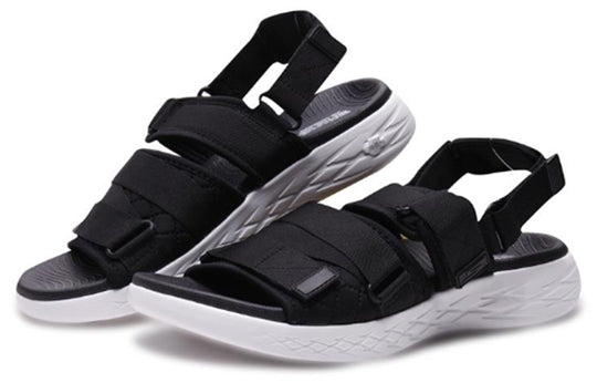 Skechers On-The-Go 600 Black Sandals 'Black White' 55367-BKW - KICKS CREW