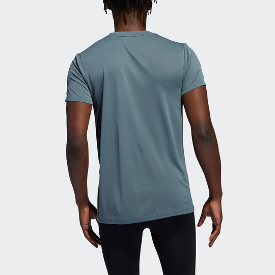 Men's adidas H.Rdy 3s Tee Intense Training Sports Short Sleeve Blue T-Shirt HF4215