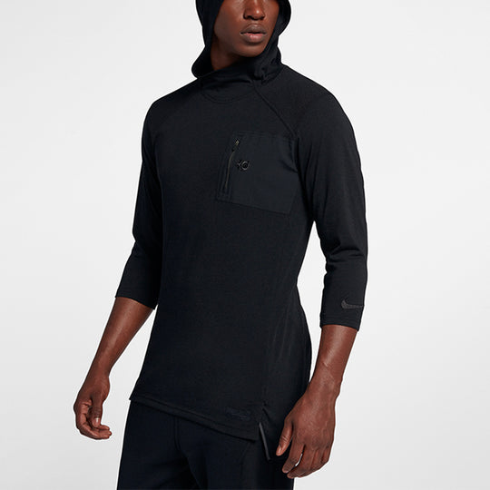 Nike Basketball Sports Pullover hooded Long Sleeves Black AJ0376-010