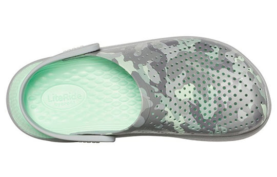 Crocs LiteRide Printing Sandals Gray Green 206491-3TO