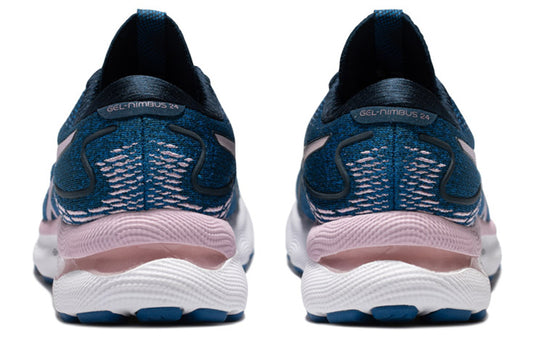 (WMNS) ASICS Gel Nimbus 24 Wide 'French Blue Barely Rose' 1012B199-400