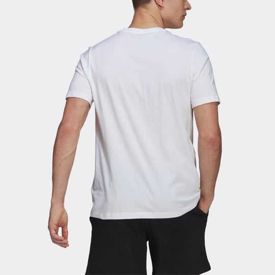 adidas x Disney M Dsny Ftbl T Funny Printing Sports Round Neck Short Sleeve White GL3205