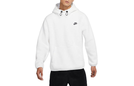 Men's Nike Sportswear Sport Essentials+ Casual Sports Breathable Fleece Pullover White DD5014-100
