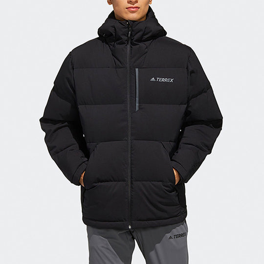 adidas Outdoor Sports Stay Warm hooded down Jacket Black FJ9237