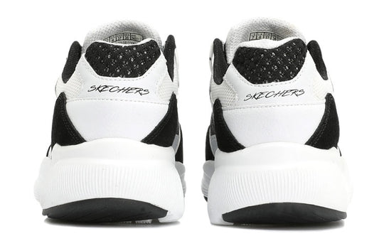 (WMNS) Skechers Sport Low Tops Sports Shoe Black White 13019-WBK