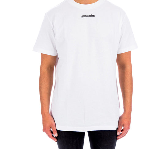 OFF-WHITE Marker Short-Sleeve Slim Tee 'White/Blue' OMAA027E20JER0050145 T-shirts - KICKSCREW