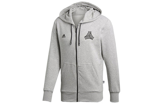 Men's adidas Sports Hooded Casual Jacket Gray CE4924