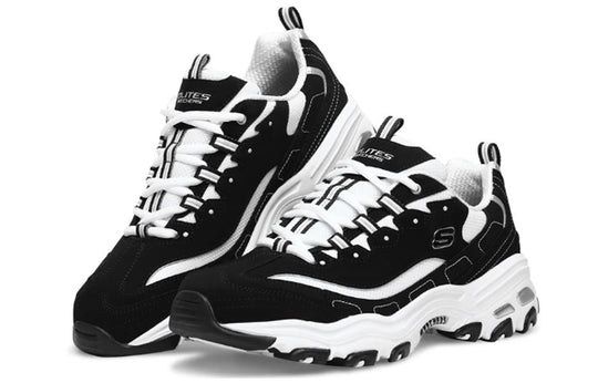 Skechers D'LITES Daddy Shoes 'White Black' 52675-BKW - KICKS CREW