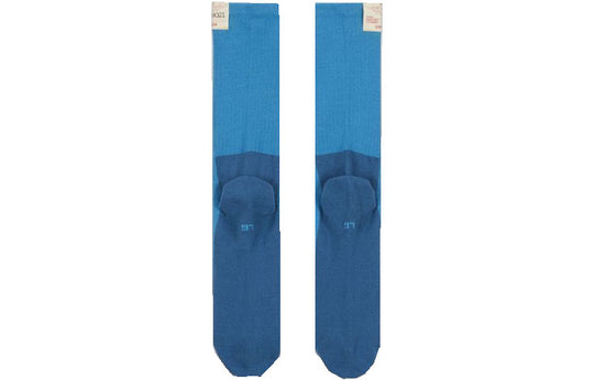 Jordan x Union Crossover Logo Solid Color Sports Socks Unisex One Pair Blue DA2563-410